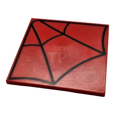 LEGO Tile 6 x 6 with Black Spider Web Pattern