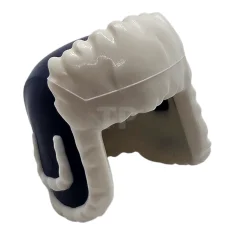LEGO Minifigure, copricapo Cappello Ushanka con fodera in pelliccia bianca
