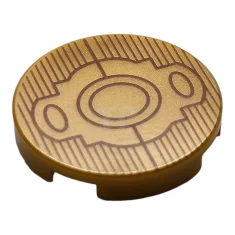 LEGO Tile 2 x 2 Round with Bottom O and Lines…