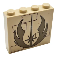 LEGO Brick 1 x 4 x 3 with Dark Tan Jedi…