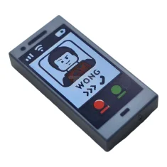LEGO Tile 1 x 2 with Cell Phone / Smartphone Pattern