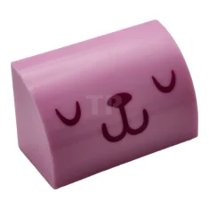 LEGO Slope 1 x 2 x 1 Curved with Cat Face…