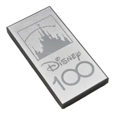 LEGO Tile 2 x 4 with 'Disney 100' and Castle Pattern