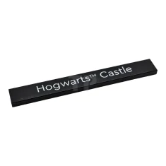 LEGO Tile 1 x 8 with White 'Hogwarts™ Castle' Pattern