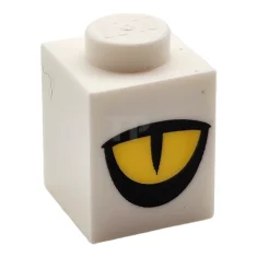 LEGO Brick 1 x 1 with Eye Slit Pupil, Partially Closed…