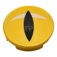 LEGO Tegel 2 x 2 Rond met O-onderkant en spleet-pupilpatroon