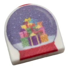 LEGO Fliese 1 x 1 Snowglobe präsentiert