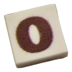 LEGO Tile 1 x 1 Chocolate Character O
