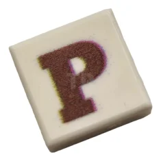 LEGO Baldosa 1 x 1 Carácter de chocolate P
