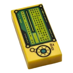 LEGO Fliese 1 x 2 mit Kontrollpaneel-Muster