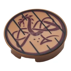 LEGO Tile 2 x 2 Round with Bottom O and Dragon…