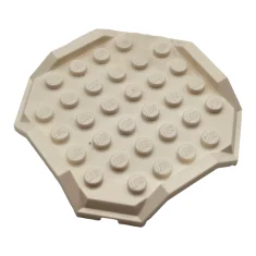 LEGO Plate, Modified 8 x 8 with Cut Corners, Raised Sides…