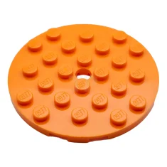 LEGO Piastra, rotonda 6 x 6 con foro
