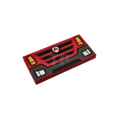 LEGO Tegel 2 x 4 met koplampen en bumperpatroon