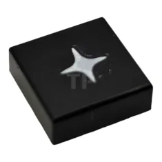 LEGO Fliese 1 x 1 mit Sparkle / Star Pattern