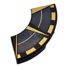 LEGO Tile 2 x 2 Round Corner with Compass Border Pattern