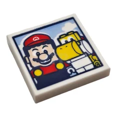 LEGO Piastrelle 2 x 2 con foto di Super Mario e…
