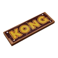 LEGO Tile 2 x 6 with 'KONG' Pattern