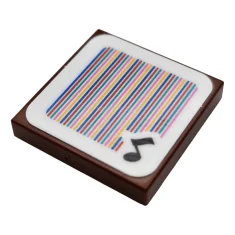 LEGO Tile 2 x 2 with Super Mario Scanner Code Music…