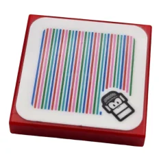 LEGO Carreau 2 x 2 avec Super Mario Scanner Code Diddy…