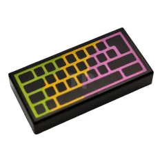 LEGO Tile 1 x 2 with Computer Keyboard Pattern