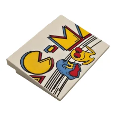 LEGO Pendenza 10 6 x 8 con centro del cartello PAC-MAN,…