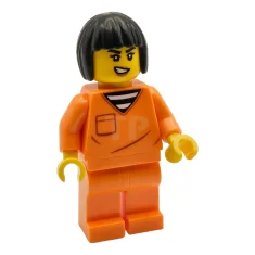 LEGO Prisonnier en combinaison de prison orange