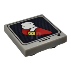 LEGO Tile, Modified 2 x 2 Inverted with Red Sonic Shoe,…