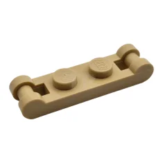 LEGO Plaat, aangepast 1 x 2 met handgrepen aan uiteinden