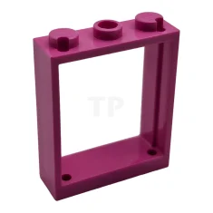 LEGO Venster 1 x 3 x 3 Vlakke voorkant