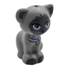 LEGO Kat, Friends / Elfen, zittend met heldere lichtblauwe ogen en…