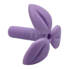 LEGO Plantenstengel met 3 bladeren en onderste pin