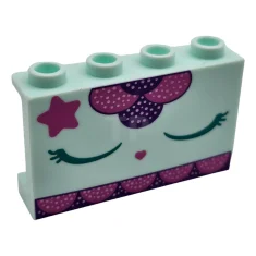 LEGO Panel 1 x 4 x 2 with Closed Eyes and…