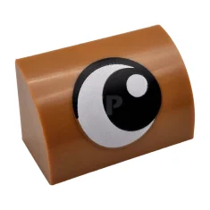 LEGO Slope 1 x 2 x 1 Curved with Eye Looking…
