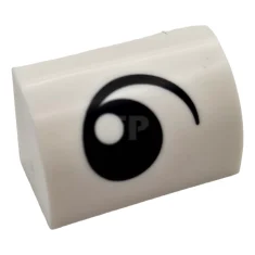 LEGO Slope 1 x 2 x 1 Curved with Eye Looking…