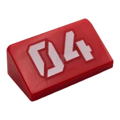 LEGO Pendenza 30 1 x 2 x 2/3 con motivo "04"…