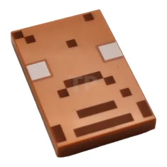 LEGO Carreau 2 x 3 avec motif de visage pixelisé (visage…
