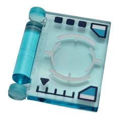 LEGO Book Cover with Spaceship Control Panel Pattern