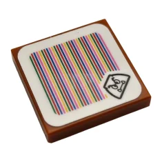 LEGO Tile 2 x 2 with Super Mario Scanner Code Goomba…