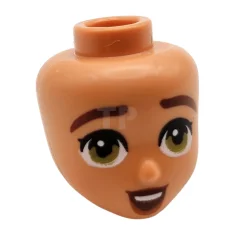 LEGO Head Mini Doll with Open Mouth Smile Pattern