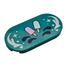 LEGO Tile 2 x 4 Oval with Popsicles Pattern