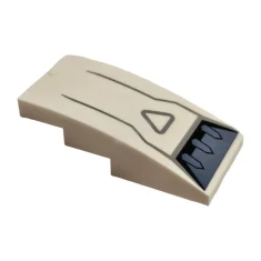 LEGO Slope, Curved 4 x 2 with Sand Blue Air Intake…