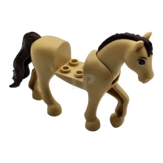 LEGO Paard met 2 x 2 uitsparing en beweegbare nek met…