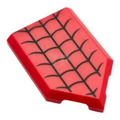 LEGO Carreau 2 x 3 pentagonal avec motif de toile d'araignée.