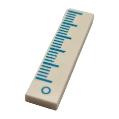 LEGO Tile 1 x 4 with Medium Azure Ruler / Measuring…
