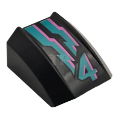 LEGO Pendenza 2 x 2 curvo con cerchio e schema di…