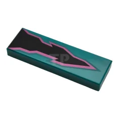 LEGO Tile 1 x 3 with Arrow Energy Pattern