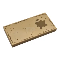 LEGO Fliese 2 x 4 mit Streuwanne und Spritzer-Muster