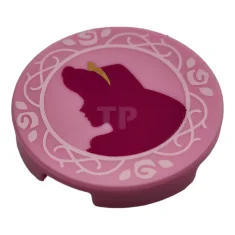 LEGO Carreau 2 x 2 rond avec O inférieur et motif…