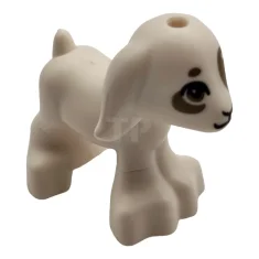 LEGO Geit, Friends, baby met zwarte ogen, neus en mond en…